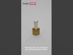 10 ml μπουκάλι γυαλιού νυχιών Custom κενό τζελ γυαλιού νυχιών γυάλινα μπουκάλια με καπάκι βούρτσας