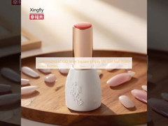 Προσαρμοσμένο λογότυπο 16ml τετραγωνικά κενά UV Gel Nail Polish γυάλινα μπουκάλια