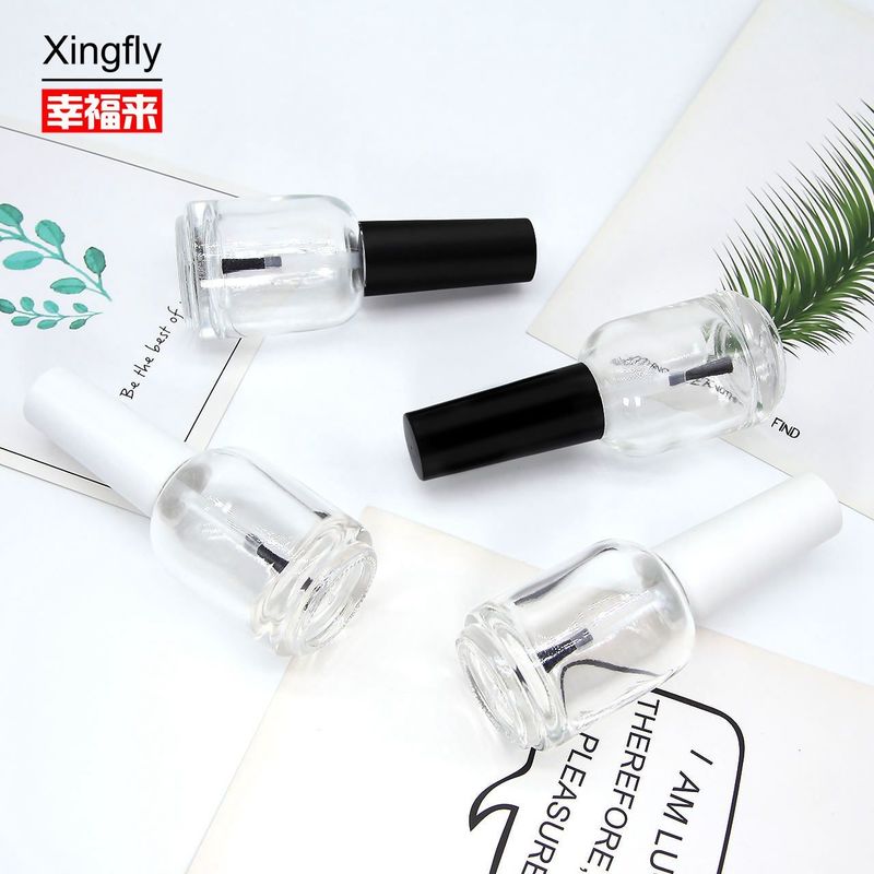 15 ml Στρογγυλό Φιαλίδιο UV Gel Φιαλίδιο Φιαλίδας με Κεπάκι και Βούρτσα
