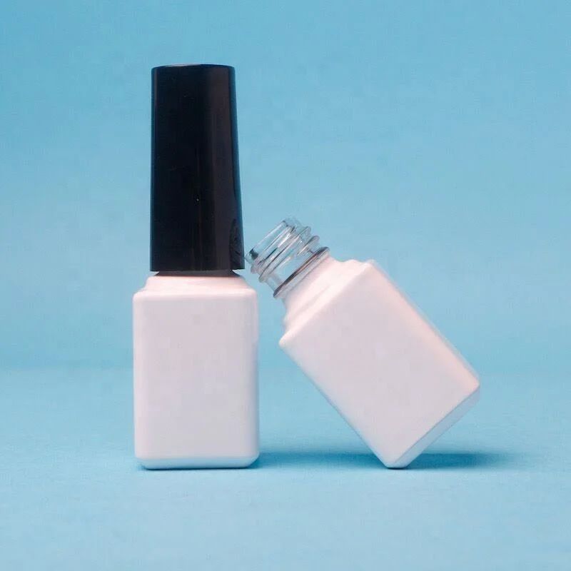 6 ml Άδειο γυαλί βερνίκι νυχιών Φιαλίδια Διαφανές χρώμα