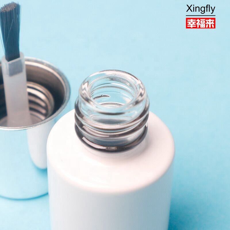 5 ml μπουκάλια γυαλιού νυχιών Custom Empty Round Glass Gel Color Gel Polish