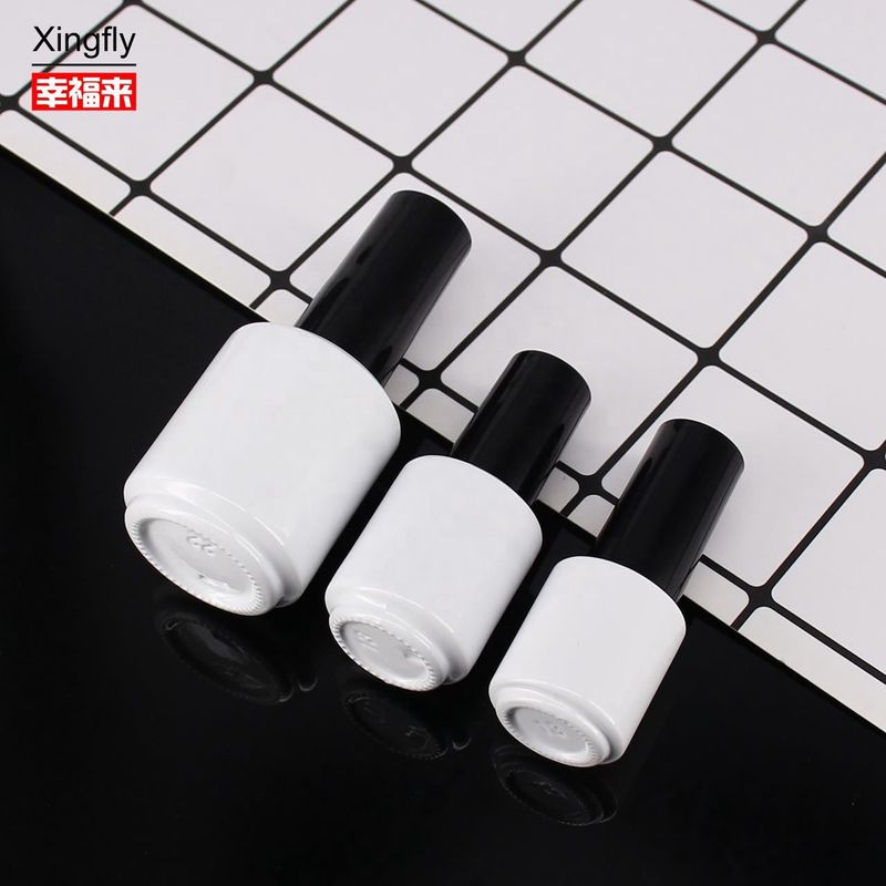 5 ml μπουκάλια γυαλιού νυχιών Custom Empty Round Glass Gel Color Gel Polish