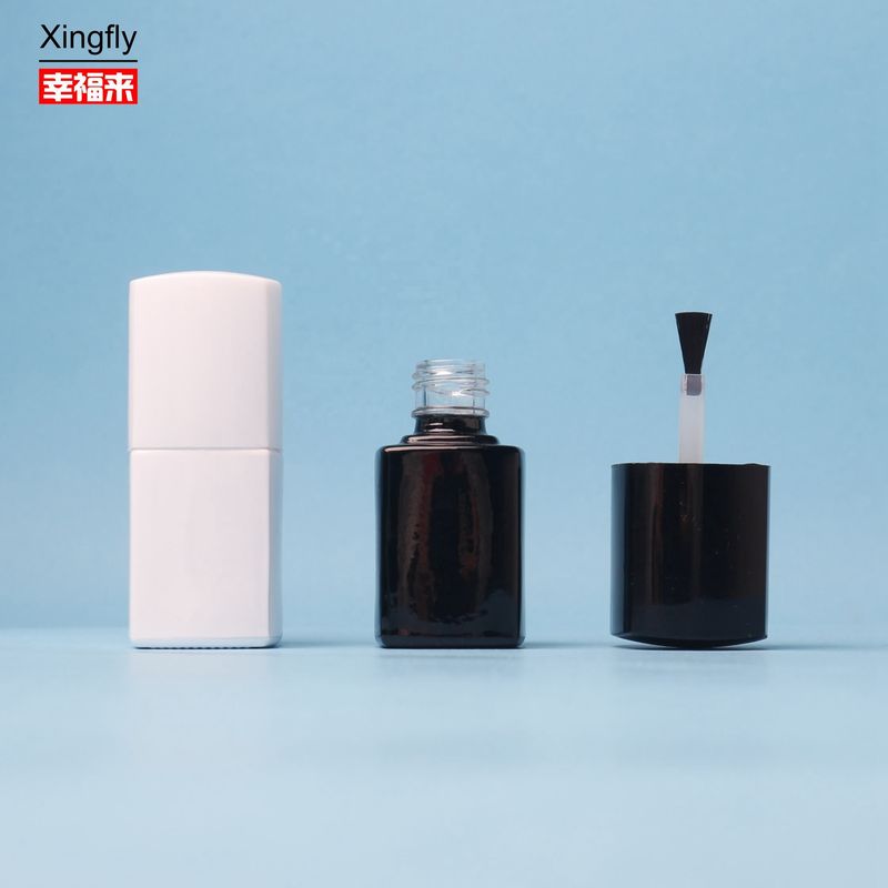 5 ml μπουκάλι βερνίκι νυχιών κενό διαυγές γυαλί μπουκάλι βερνίκι νυχιών με βούρτσα και καπάκι