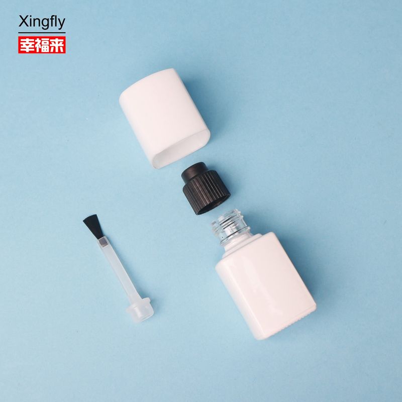 5 ml μπουκάλι βερνίκι νυχιών κενό διαυγές γυαλί μπουκάλι βερνίκι νυχιών με βούρτσα και καπάκι