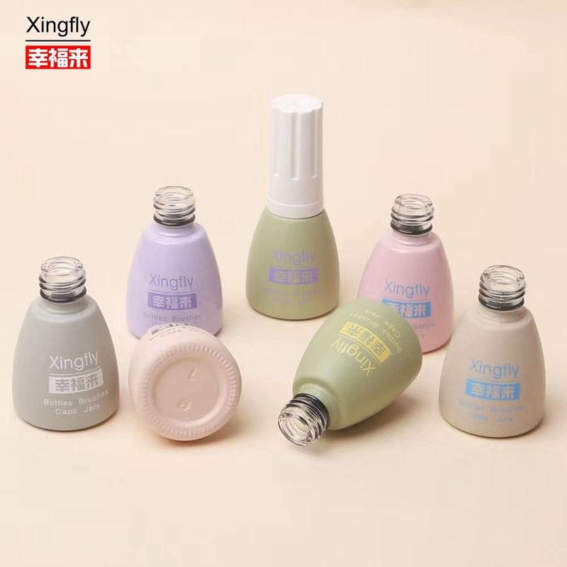 Διαυγές 12ml Luxury Empty Gel Glass Nail Polish μπουκάλι Custom Logo τετραγωνικό μπουκάλι Nail Polish