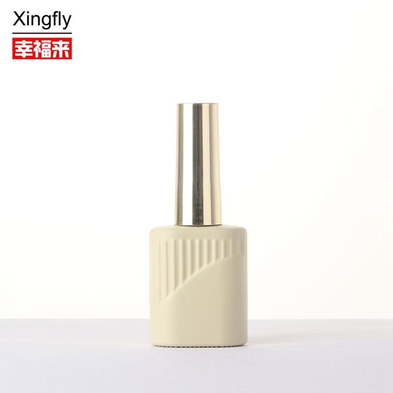 10 ml Nail Gel Polish γυάλινο μπουκάλι Custom Color Design Άδειο μπουκάλι με κάλυμμα βούρτσας