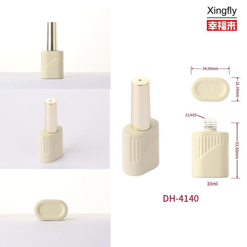 10 ml Nail Gel Polish γυάλινο μπουκάλι Custom Color Design Άδειο μπουκάλι με κάλυμμα βούρτσας