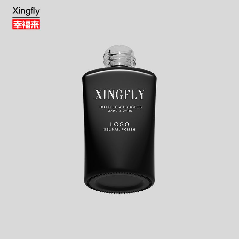 12 ml φιάλη γυαλί νυχιών Top Coat Nail Polish Cosmetic Packaging Gel γυάλινη φιάλη γυαλί νυχιών