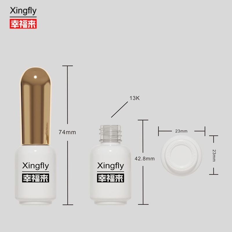 6 ml φιάλη βερνίκι νυχιών Καλλυντική συσκευασία UV Gel βερνίκι βερνίκι γυαλί Compact Size