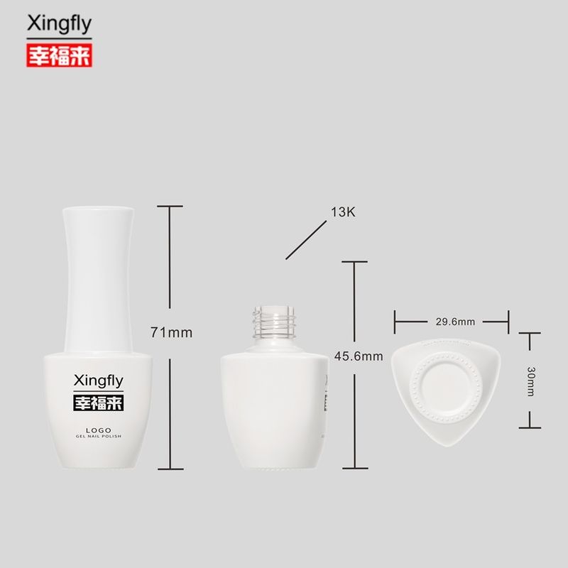 8 ml μπουκάλια γυαλιού νυχιών UV κενό γυαλί μπουκάλια γυαλιού νυχιών με καπάκι βούρτσας