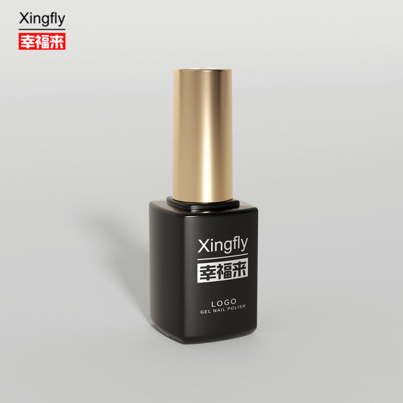 16 ml Gel Polish Square Flask Gel Nail Polishes UV γυάλινο μπουκάλι με καπάκι βούρτσας