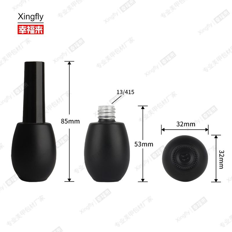 15ml φιάλες με γυαλί νυχιών Κουτιά Custom Made Empty Round Gel Polish Φιάλο με γυαλί νυχιών