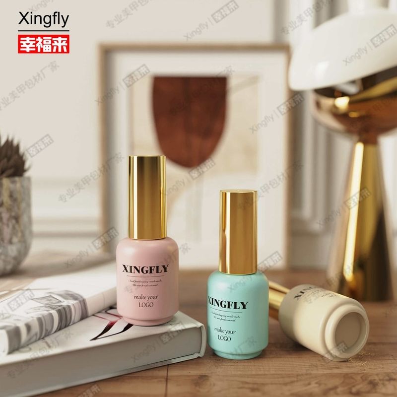 17ml γέλιο λακ για νύχια στρογγυλό nail art προσαρμοσμένο LOGO γέλιο λακ για νύχια συσκευασία μπουκάλι