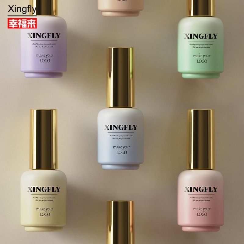 17ml γέλιο λακ για νύχια στρογγυλό nail art προσαρμοσμένο LOGO γέλιο λακ για νύχια συσκευασία μπουκάλι