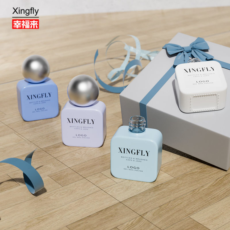 11 ml τετραγωνικό μπουκάλι Custom Gel Nail Polish Μπουκάλι Λευκό Μπουκάλι Για Gel Το Λευκό είναι Λευκό