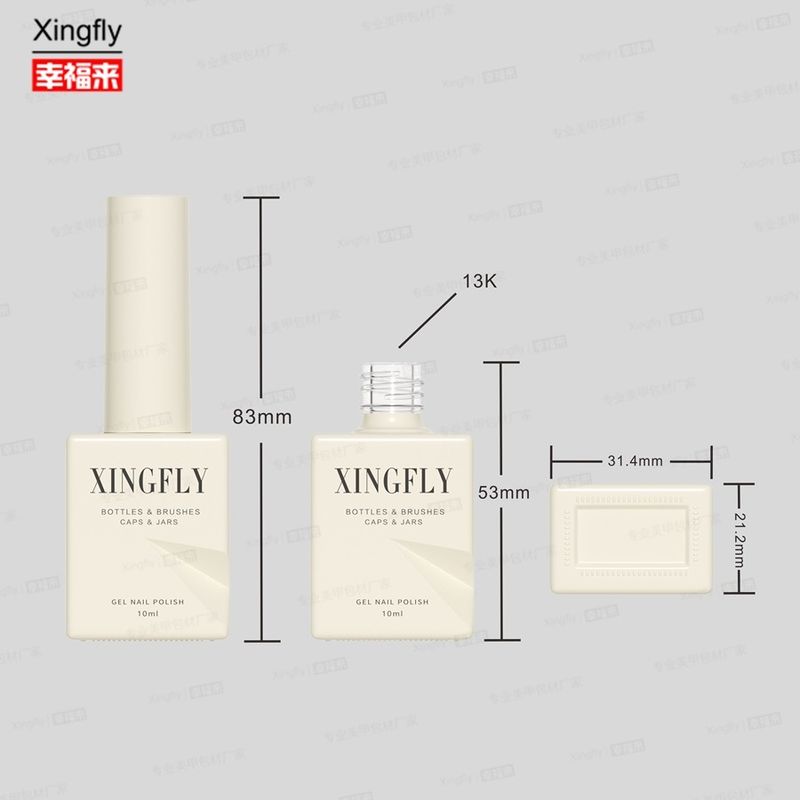 12ml Square Brand New Προαιρετικά Συσκευάσματα Cat Eye Gel UV Nail Polish άδεια φιάλη