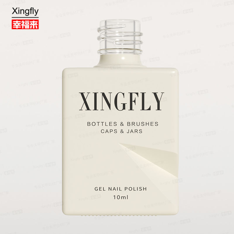 12 ml Square Gel Polish Empty Nail Varnish UV Polish Glass Flask με κάλυμμα βούρτσας