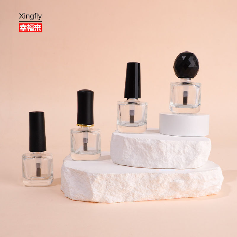 8 ml κενό γυαλί υπερμεγέθους μοναδικά μπουκάλια με γυαλί νυχιών με βούρτσα καπάκι