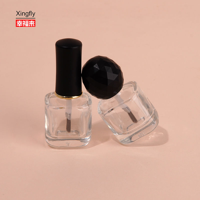 8 ml κενό γυαλί υπερμεγέθους μοναδικά μπουκάλια με γυαλί νυχιών με βούρτσα καπάκι