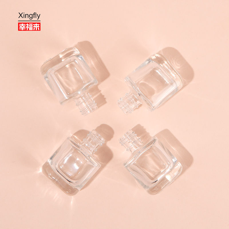8 ml κενό γυαλί υπερμεγέθους μοναδικά μπουκάλια με γυαλί νυχιών με βούρτσα καπάκι