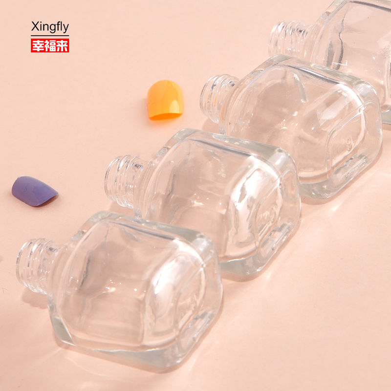 8 ml κενό γυαλί υπερμεγέθους μοναδικά μπουκάλια με γυαλί νυχιών με βούρτσα καπάκι