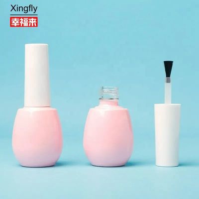 15 ml κενά μπουκάλια γέλου νυχιών Custom Cosmetic Glass Flask With Brush