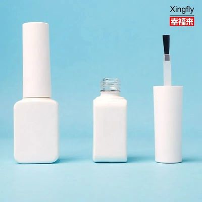 Στρογγυλό γυαλί 8 ml μπουκάλι με βούρτσα και καπάκι