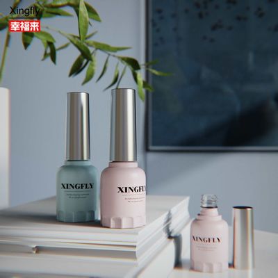 12 ml φιάλη γυαλιού νυχιών Στρογγυλό δοχείο UV Gel βερνίκι νυχιών γυάλινη φιάλη