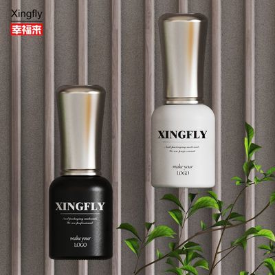 10 ml μπουκάλι γυαλί νυχιών στρογγυλό προσαρμοσμένο μπουκάλι γυαλί νυχιών με τζελ