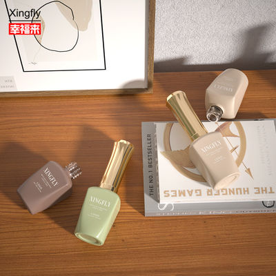 12 ml φιάλη γυαλί νυχιών Top Coat Nail Polish Cosmetic Packaging Gel γυάλινη φιάλη γυαλί νυχιών