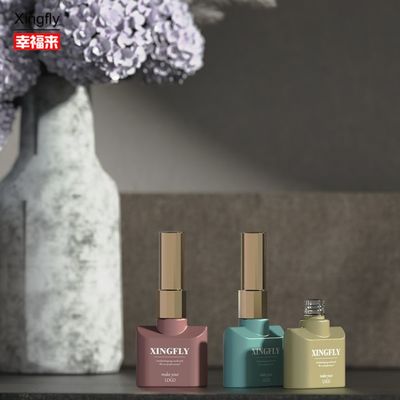 12 ml μπουκάλι γυαλιού νυχιών κενό γυαλιού νυχιών UV Gel γυαλιού νυχιών μπουκάλι με βούρτσα καπάκι