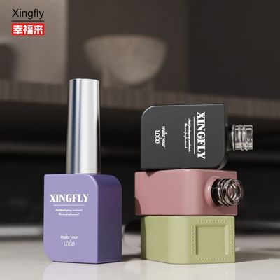 Κλασικό 10ml τετράγωνο μοναδικό κενό γυαλί βερνίκι νυχιών μπουκάλια ζελέ βερνίκι δοχείο