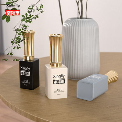13 ml Ζελέ πολίσιμο τετραγωνικό μπουκάλι UV καλλυντική συσκευασία Νυχτερινό πολίσιμο γυάλινο μπουκάλι