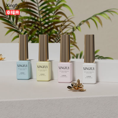 5 ml φιάλη γυαλιού νυχιών κενό τετραγωνικό τζελ γυαλιού φιάλες με βούρτσα καπάκι