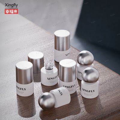 5 ml φιάλη βερνίκι νυχιών Στρογγυλό τζελ UV Κοσμητική συσκευασία Φιάλη βερνίκι νυχιών γυαλί