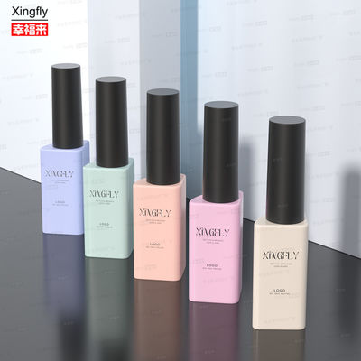 12 ml Custom Triangle Wholesale Empty UV Nail Gel φιάλες με κάλυμμα βούρτσας