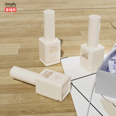 Καλή τιμή 15ml Square Custom Private Label Adhesive Tips Gel Nails Polish OEM Custom Glass Bottle σε απευθείας σύνδεση